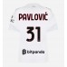 AC Milan Strahinja Pavlovic #31 Dámské Venkovní Dres 2026-27 Krátkým Rukávem AC Milan Strahinja Pavlovic #31 Dámské Venkovní Dres 2026-27 Krátkým Rukávem